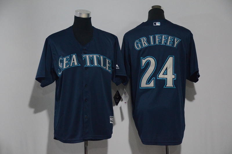 Youth 2017 MLB Seattle Mariners #24 Griffey Blue Jerseys->youth mlb jersey->Youth Jersey